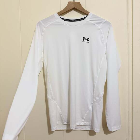 Under Armour Other - NWOT Men’s Under Armour HeatGear Compression Long Sleeve Training Shirt White XL